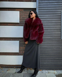 Casaco Lazarelle Sabrina com Textura Felpuda e Gola Ampla