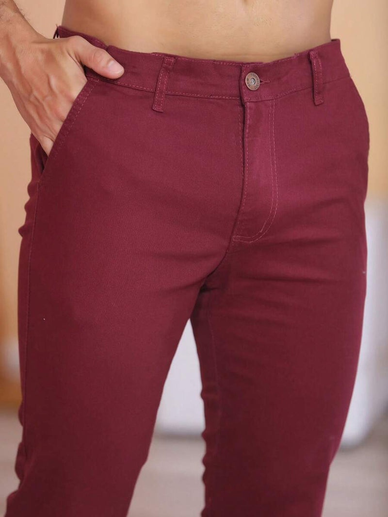 Calça Sarja Bolso Embutido Bolso Faca Sport Fino Social Masculino com Lycra Alta Durabilidade e Conforto