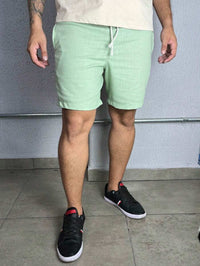 Bermuda Linho Masculino Com Cordão