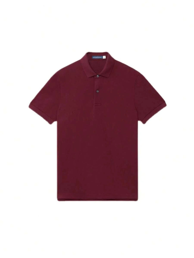 Camisa POLO Básica de Verão com Gola Clássica e Manga Curta Confortável e Respirável