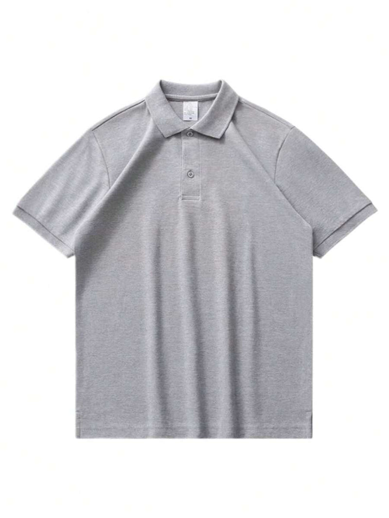 Camisa POLO Básica de Verão com Gola Clássica e Manga Curta Confortável e Respirável