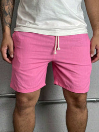 Bermuda Linho Masculino Com Cordão