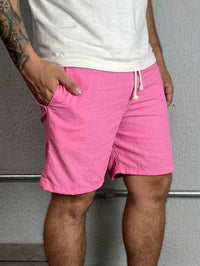 Bermuda Linho Masculino Com Cordão