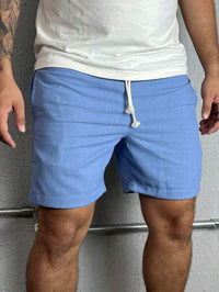 Bermuda Linho Masculino Com Cordão