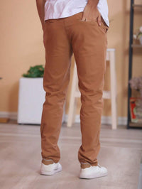 Calça Sarja Bolso Embutido Bolso Faca Sport Fino Social Masculino com Lycra Alta Durabilidade e Conforto