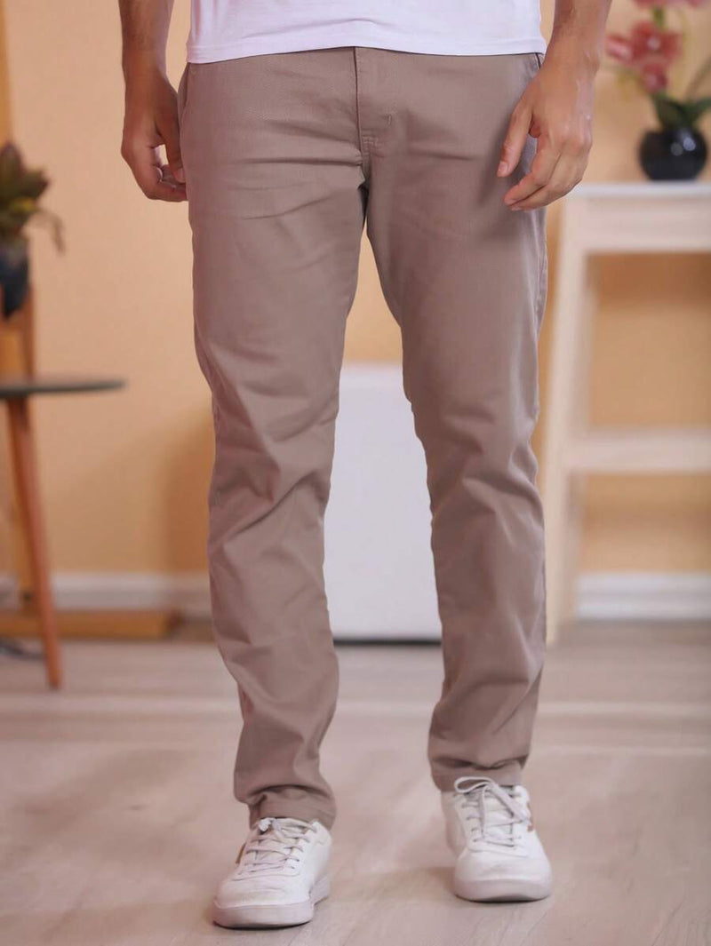 Calça Sarja Bolso Embutido Bolso Faca Sport Fino Social Masculino com Lycra Alta Durabilidade e Conforto