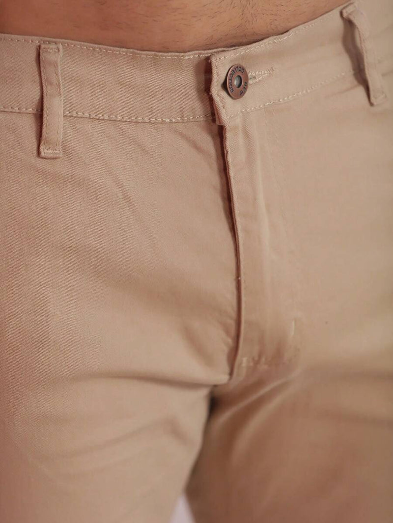 Calça Sarja Bolso Embutido Bolso Faca Sport Fino Social Masculino com Lycra Alta Durabilidade e Conforto