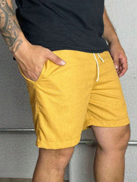Bermuda Linho Masculino Com Cordão