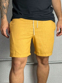 Bermuda Linho Masculino Com Cordão