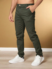 Calça Sarja Bolso Embutido Bolso Faca Sport Fino Social Masculino com Lycra Alta Durabilidade e Conforto