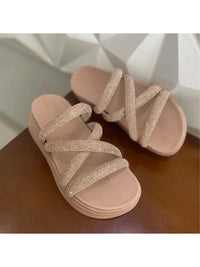 sandália papete feminina plataforma birken alta brilho ultra salto 033 confortável lançamento 2025