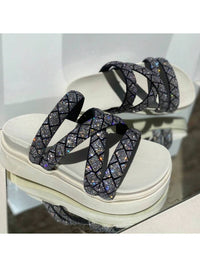 sandália papete feminina plataforma birken alta brilho ultra salto 034 confortável lançamento 2025