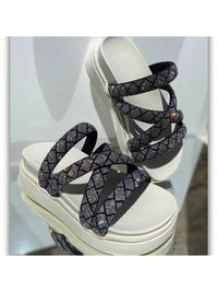 sandália papete feminina plataforma birken alta brilho ultra salto 034 confortável lançamento 2025