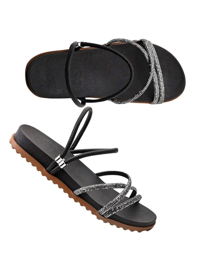 Sandalia Papete Birken Brilho Feminina Dois em Um Glitter Regulador Confortavel 2024