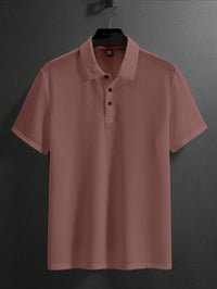 Manfinity Homme Camisa Polo Casual Masculina Sólida e Texturizada para o Verão, para Golfe
