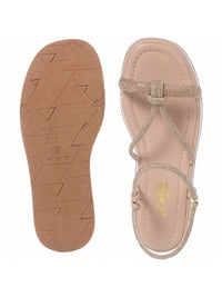 Sandália Feminina Flatform Tira com Brilho Strass Confortável Casual Promoção