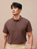 Camisa POLO Básica de Verão com Gola Clássica e Manga Curta Confortável e Respirável