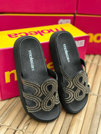 Sandália Feminina Moleca Original Com Glitter