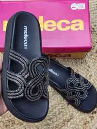 Sandália Feminina Moleca Original Com Glitter