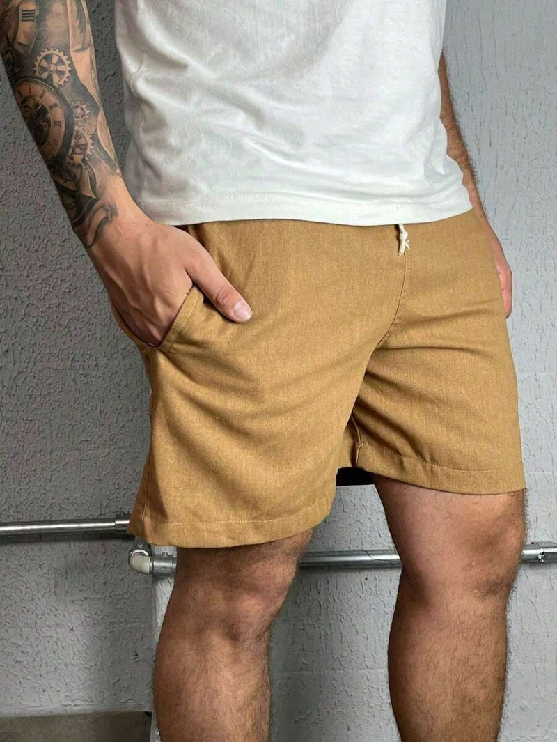 Bermuda Linho Masculino Com Cordão