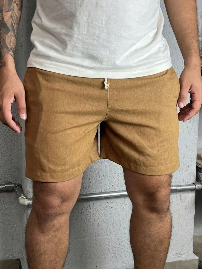 Bermuda Linho Masculino Com Cordão