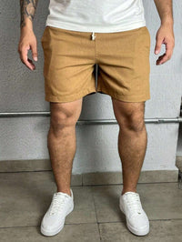 Bermuda Linho Masculino Com Cordão