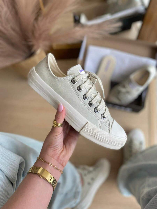 Tenis Star Shoes Bege Furtacor Casual All Original Feminino