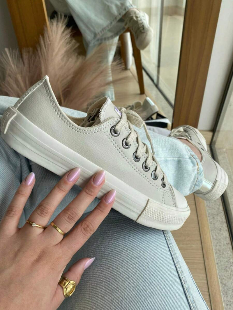 Tenis Star Shoes Bege Furtacor Casual All Original Feminino