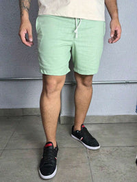 Bermuda Linho Masculino Com Cordão