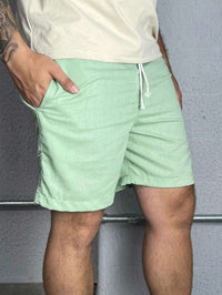 Bermuda Linho Masculino Com Cordão