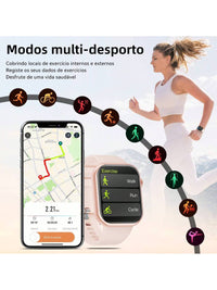 Hwagol Relógio Inteligente Atualizado 2025 (Atender/Fazer Chamadas), Tela de 1,85 Polegadas, Capacidade de Bateria de 230mAh, Relógio Inteligente Adequado para Homens e Mulheres, Rastreador de Fitness, Vários Modos Esportivos, Contador de Passos e Caloria