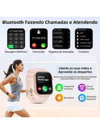 Hwagol Relógio Inteligente Atualizado 2025 (Atender/Fazer Chamadas), Tela de 1,85 Polegadas, Capacidade de Bateria de 230mAh, Relógio Inteligente Adequado para Homens e Mulheres, Rastreador de Fitness, Vários Modos Esportivos, Contador de Passos e Caloria