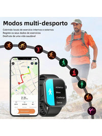 Hwagol Relógio Inteligente Atualizado 2025 (Atender/Fazer Chamadas), Tela de 1,85 Polegadas, Capacidade de Bateria de 230mAh, Relógio Inteligente Adequado para Homens e Mulheres, Rastreador de Fitness, Vários Modos Esportivos, Contador de Passos e Caloria