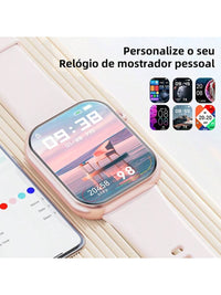Hwagol Relógio Inteligente Atualizado 2025 (Atender/Fazer Chamadas), Tela de 1,85 Polegadas, Capacidade de Bateria de 230mAh, Relógio Inteligente Adequado para Homens e Mulheres, Rastreador de Fitness, Vários Modos Esportivos, Contador de Passos e Caloria