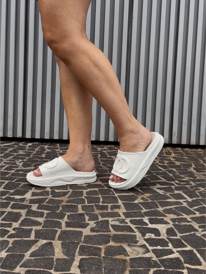 Sandália Papete Chinelo Tamanco Nuvem Flat Plataforma Blogueira