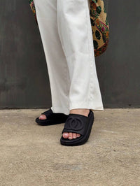 Sandália Papete Chinelo Tamanco Nuvem Flat Plataforma Blogueira