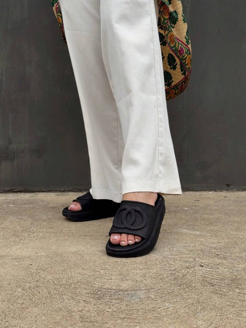 Sandália Papete Chinelo Tamanco Nuvem Flat Plataforma Blogueira