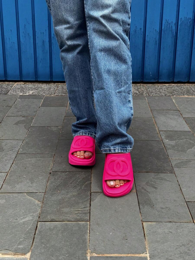 Sandália Papete Chinelo Tamanco Nuvem Flat Plataforma Blogueira