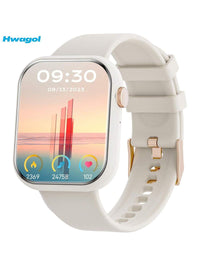 Hwagol Relógio Inteligente Atualizado 2025 (Atender/Fazer Chamadas), Tela de 1,85 Polegadas, Capacidade de Bateria de 230mAh, Relógio Inteligente Adequado para Homens e Mulheres, Rastreador de Fitness, Vários Modos Esportivos, Contador de Passos e Caloria