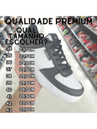 Tênis Air Casual Feminino Masculino 34 Ao 43 Várias Cores Couro Macio Confortável