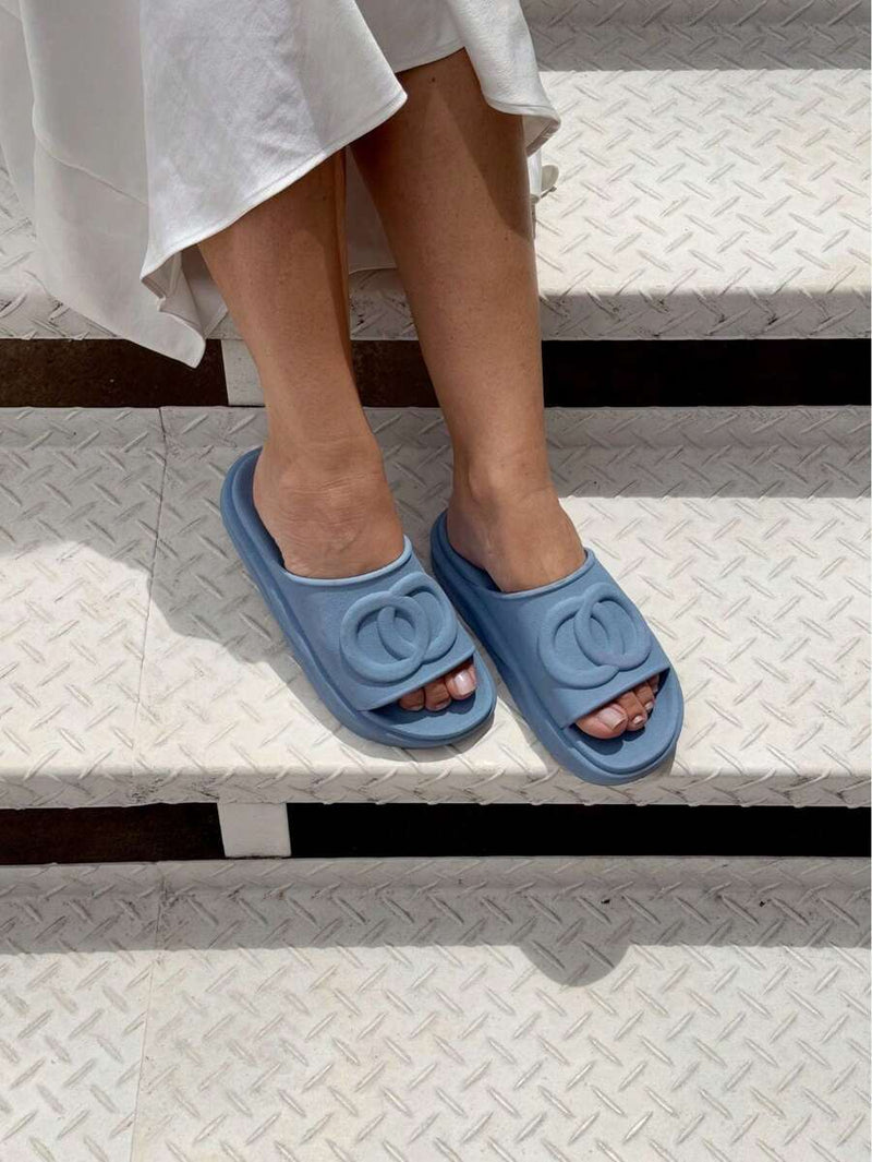 Sandália Papete Chinelo Tamanco Nuvem Flat Plataforma Blogueira