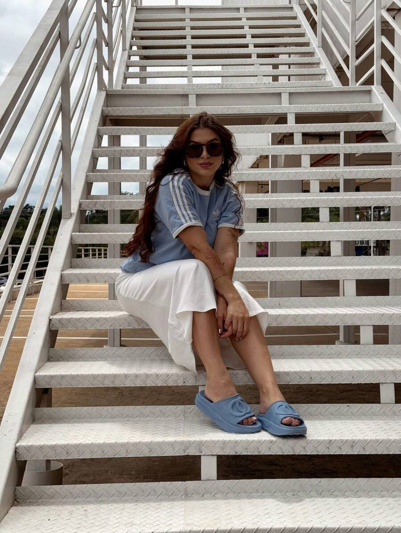 Sandália Papete Chinelo Tamanco Nuvem Flat Plataforma Blogueira