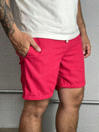 Bermuda Linho Masculino Com Cordão