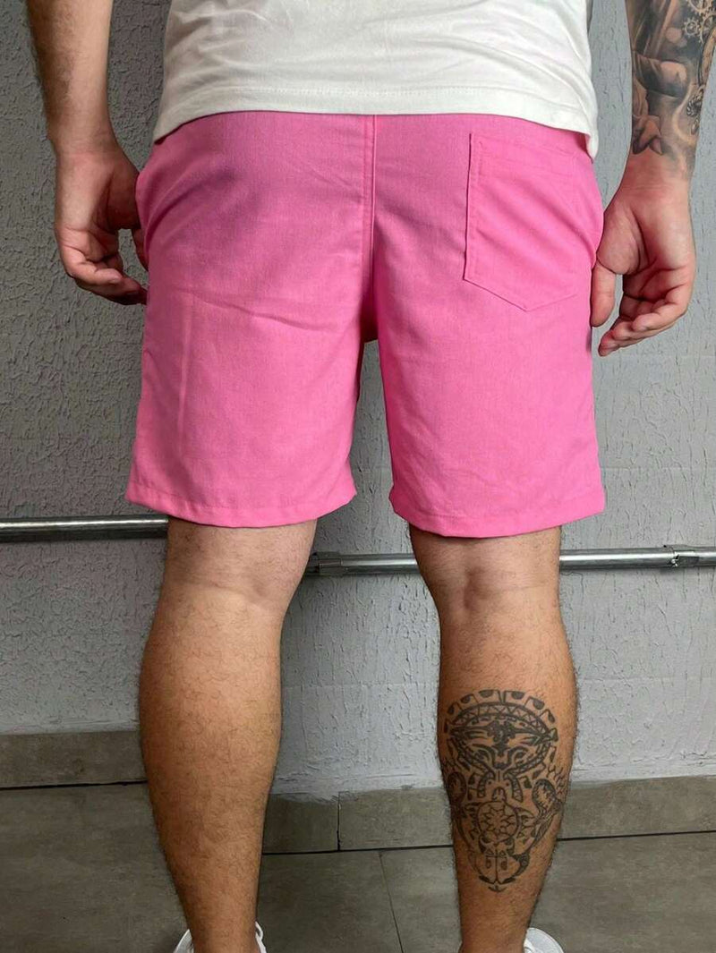 Bermuda Linho Masculino Com Cordão
