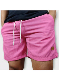 Kit 3 Shorts De Linho Premium Shorts Mauricinho Masculino Casual Basico Confortavel Detalhe Etiqueta De Couro
