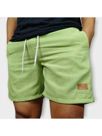 Kit 3 Shorts De Linho Premium Shorts Mauricinho Masculino Casual Basico Confortavel Detalhe Etiqueta De Couro