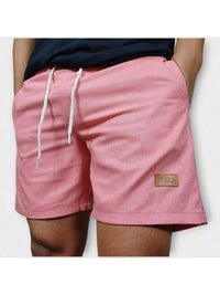 Kit 3 Shorts De Linho Premium Shorts Mauricinho Masculino Casual Basico Confortavel Detalhe Etiqueta De Couro