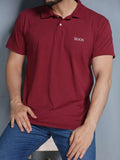 gola polo camiseta masculino manga curta BOOS