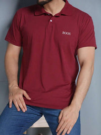 gola polo camiseta masculino manga curta BOOS