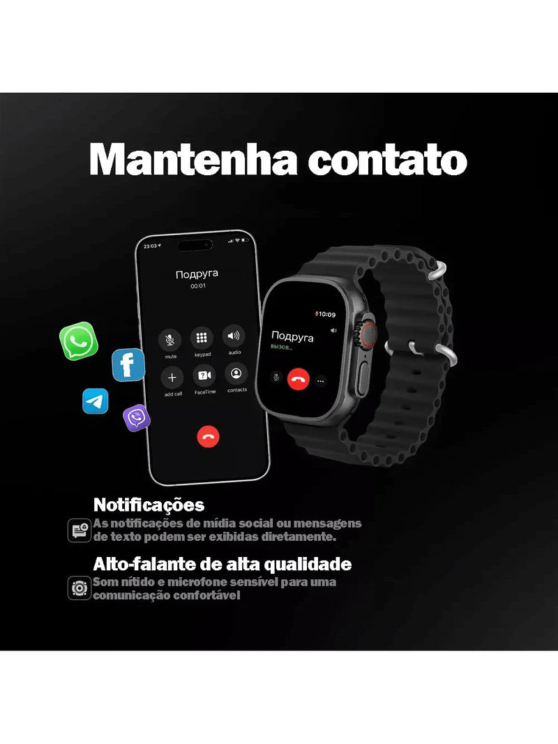 Novo relógio inteligente BML X9 ULTRA 2 2025, à prova d'água, esportivo, NFC, Bluetooth